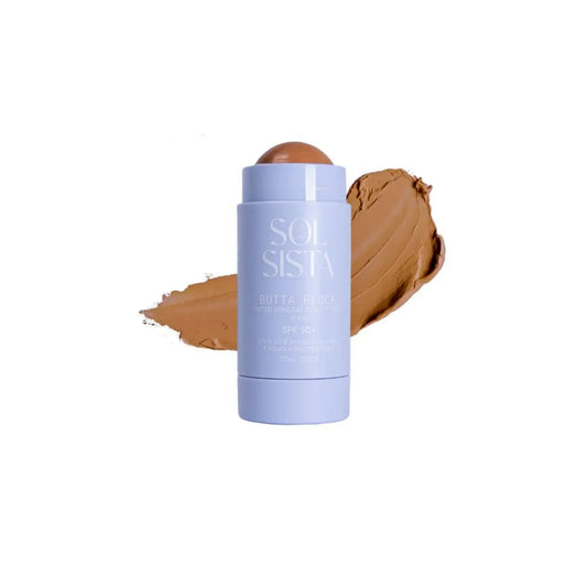 SOL SISTA - BUTTA BLOCK™ Tinted Mineral SPF 50+ Deep Tan - The Bare Theory