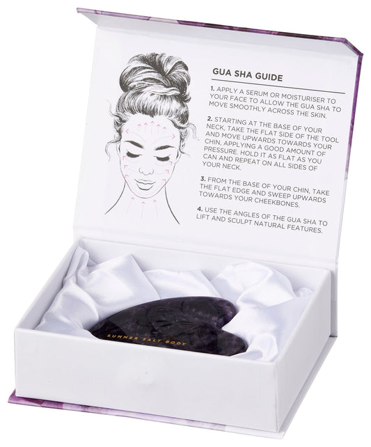 Summer Salt Body- Amethyst Gua Sha - The Bare Theory