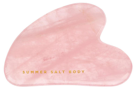 Summer Salt Body- Rose Quartz Gua Sha - The Bare Theory