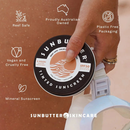SunButter - Vegan Surf Zinc SPF50 - The Bare Theory