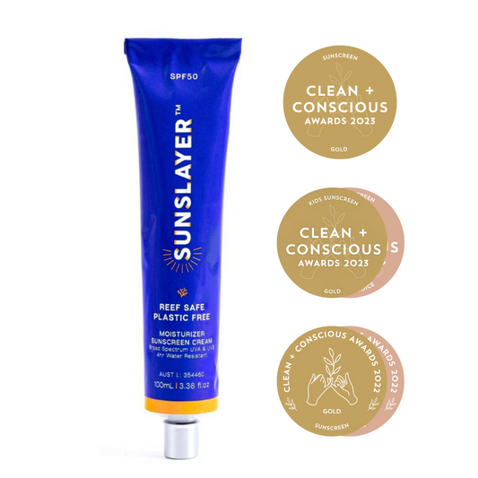 Sunslayer - SPF 50+ Natural Physical Sunscreen Reef Safe 100ML - The Bare Theory