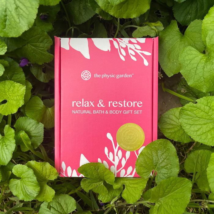 The Physic Garden - Relax & Restore Natural Skincare Collection - The Bare Theory