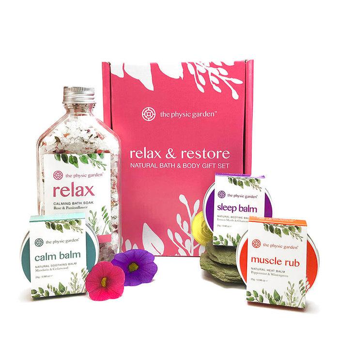 The Physic Garden - Relax & Restore Natural Skincare Collection - The Bare Theory