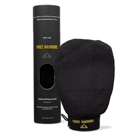 Three Warriors - Exfoliating Glove - The Bare Theory