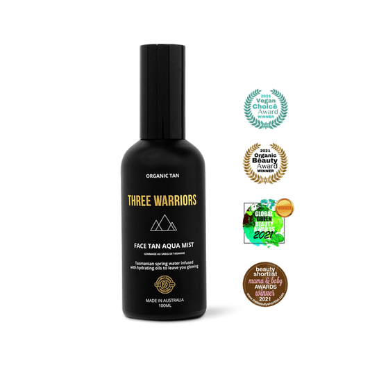 Three Warriors - Face Tan Aqua Mist - 100ml - The Bare Theory