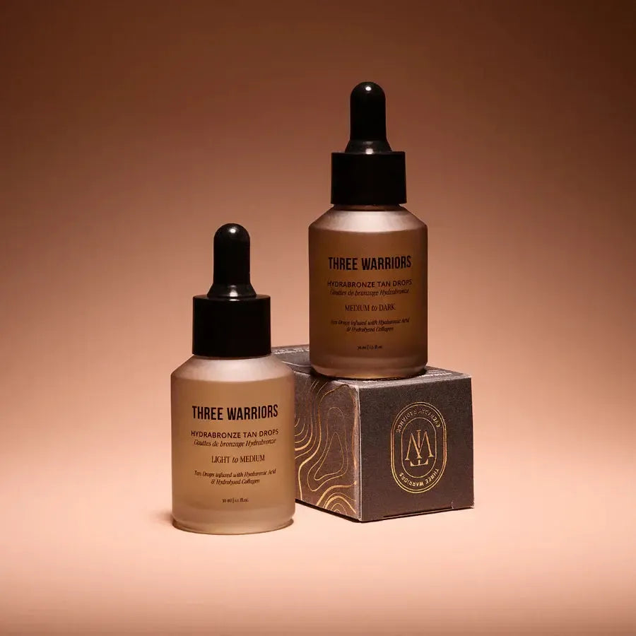 Three Warriors - Hydrabronze Tan Drops 30ml - The Bare Theory