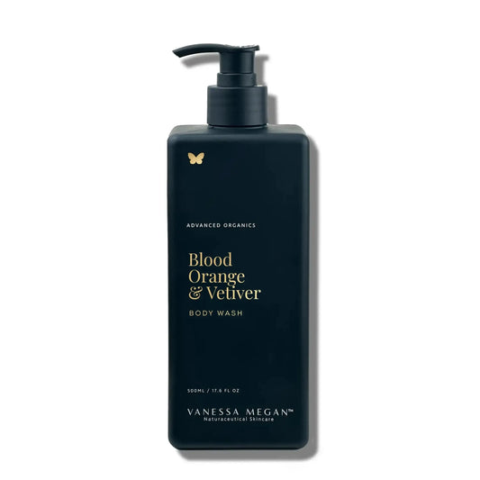 Vanessa Megan - Blood Orange & Vetiver Body Wash 500ml - The Bare Theory