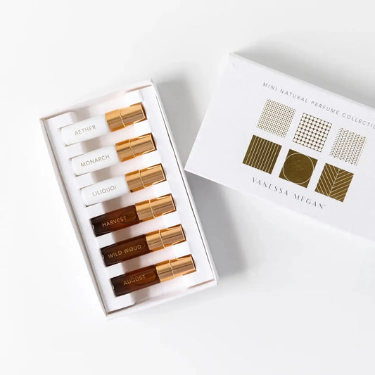Vanessa Megan -Mini Natural Perfume Collection | 6 x 3ml - The Bare Theory