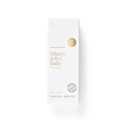 Vanessa Megan - Vitamin A+B+C | SPF15 Daily Face Cream - The Bare Theory