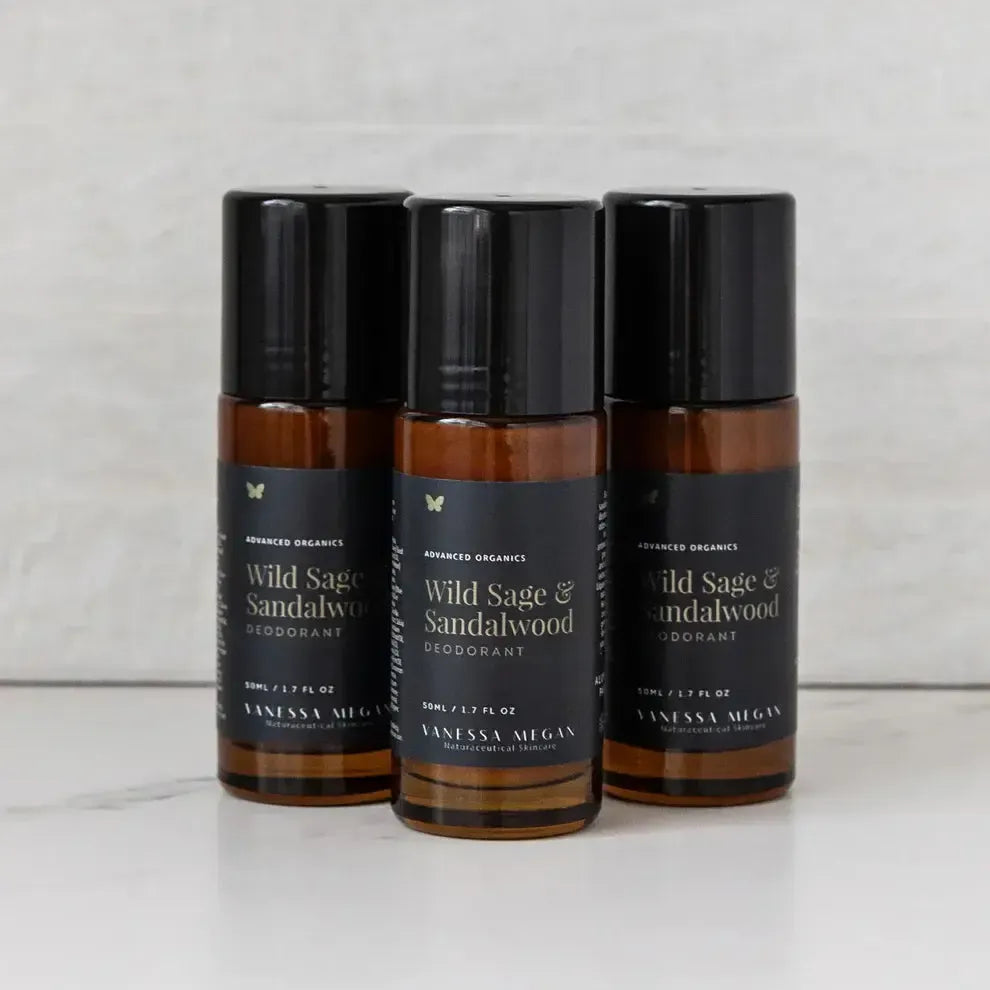 Vanessa Megan - Wild Sage and Sandalwood Deodorant - The Bare Theory