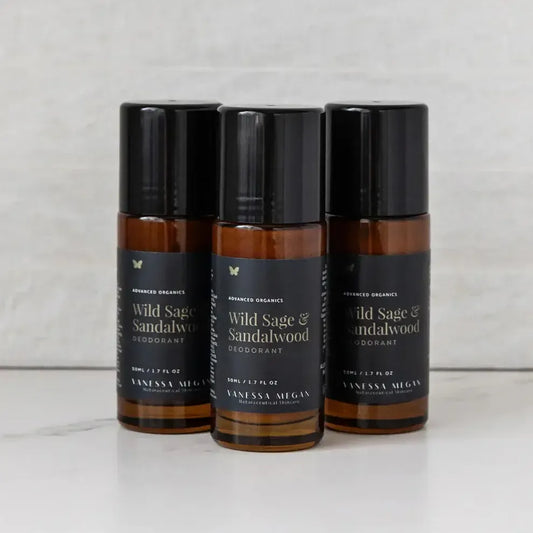 Vanessa Megan - Wild Sage and Sandalwood Deodorant - The Bare Theory