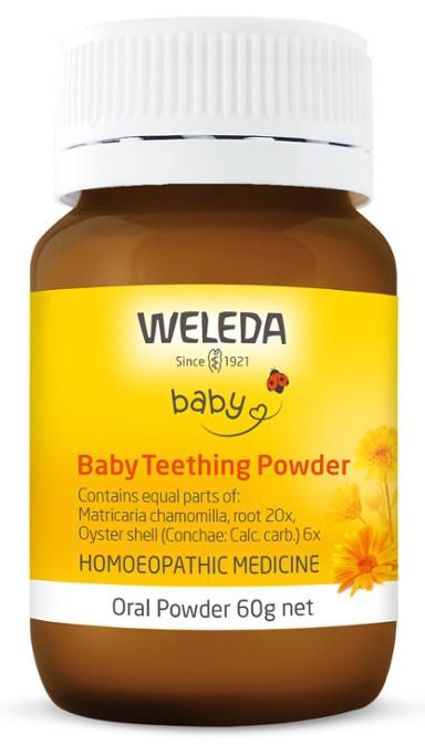 Weleda - Baby Teething Powder, Oral Powder 60g - The Bare Theory