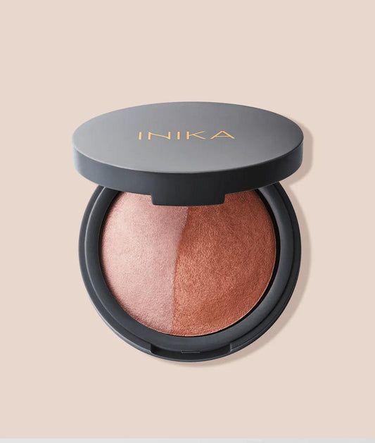 INIKA - Baked Blush Duo - Pink Tickle - The Bare Theory